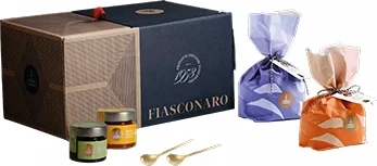 Fiasconaro Degustazione gift set with two panettoni and spreads